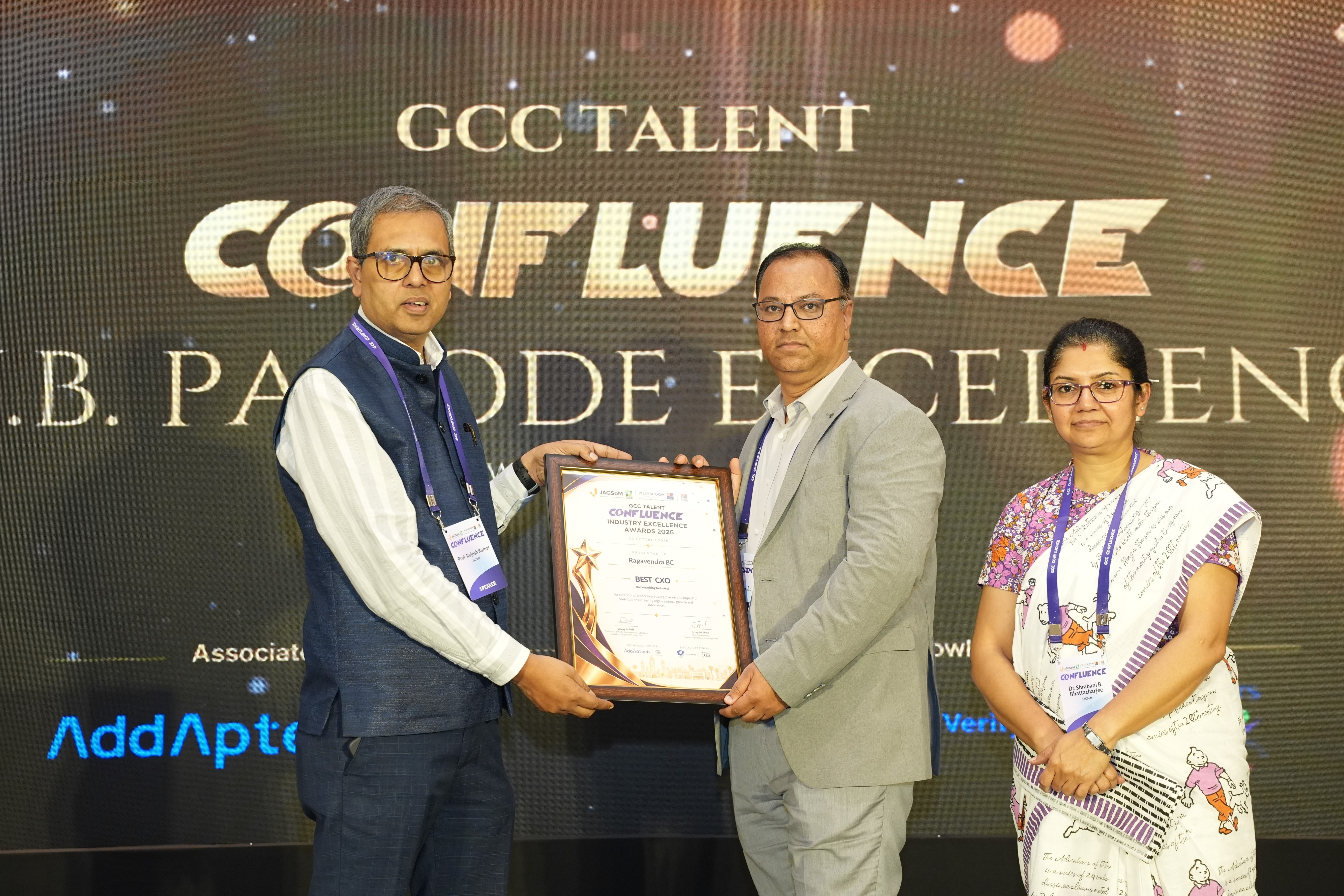 D Square Consulting Services' Co-founder Ragavendra BC Honoured with Best CXO Award at GCC Talent Confluence Industry Excellence Awards 2026 - Image 2
